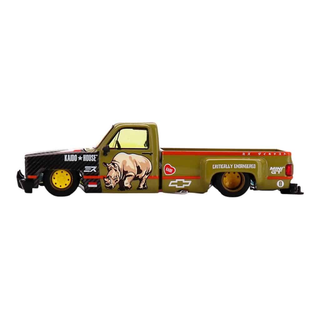 MINI GT No.153 Chevrolet Silverado “Sumatran Rhino” KAIDO x MIZU Diecast KHMG153