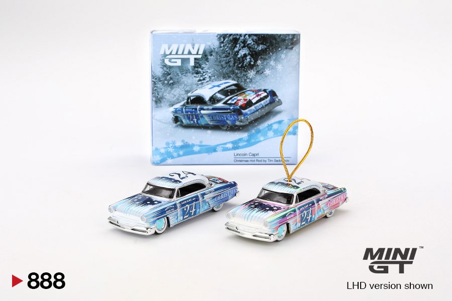 MINI GT No.888 Lincoln Capri Christmas Hot Rod by Tim Sadchikov 2024 Christmas Edition Limited