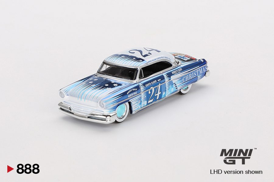 MINI GT No.888 Lincoln Capri Christmas Hot Rod by Tim Sadchikov 2024 Christmas Edition Limited