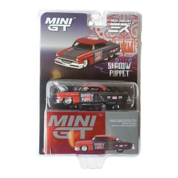 MINI GT No.874 Lincoln Capri Hot Rod 1954 "Shadow Puppet" MINI GT x MIZU Diecast 2024 MGT00874