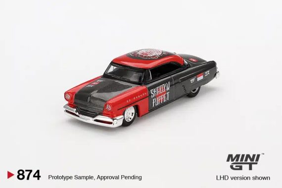 MINI GT No.874 Lincoln Capri Hot Rod 1954 "Shadow Puppet" MINI GT x MIZU Diecast 2024 MGT00874