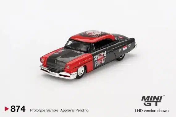 MINI GT No.874 Lincoln Capri Hot Rod 1954 "Shadow Puppet" MINI GT x MIZU Diecast 2024 MGT00874