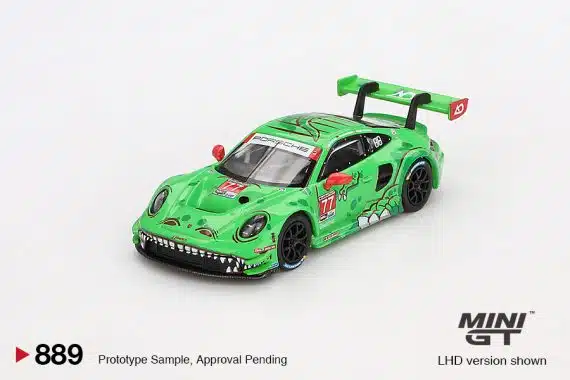 MINI GT No.889 Porsche 911 GT3 R #77 AO Racing 2024 IMSA Daytona 24 Hrs