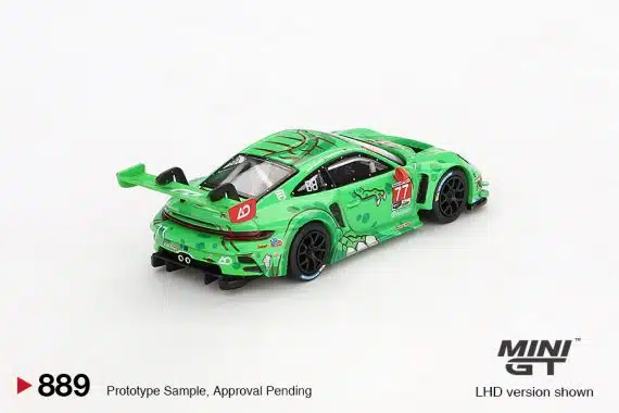 MINI GT No.889 Porsche 911 GT3 R #77 AO Racing 2024 IMSA Daytona 24 Hrs