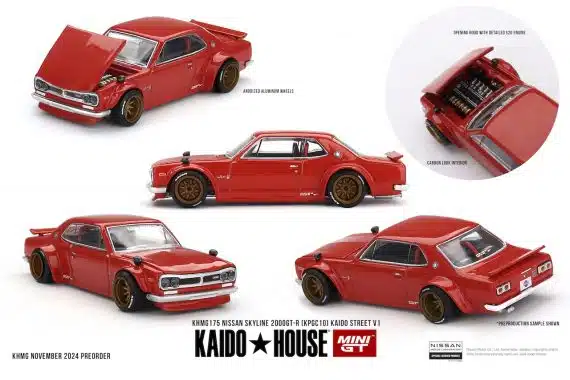 MINI GT No.175 Kaido House Nissan Skyline 2000GT-R (KPGC10) Kaido Street V1 KHMG175