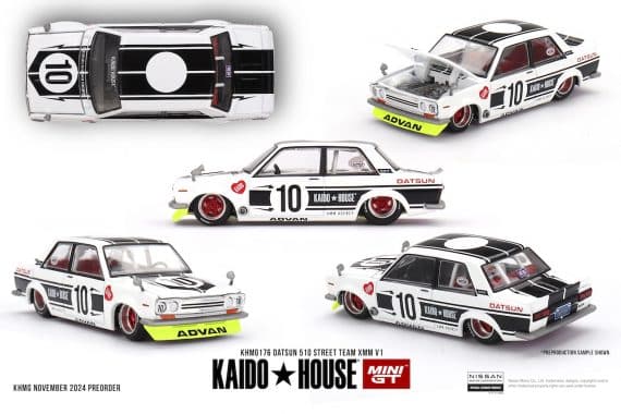 MINI GT No.176 Kaido House Datsun 510 Street Team XMM V1 KHMG176