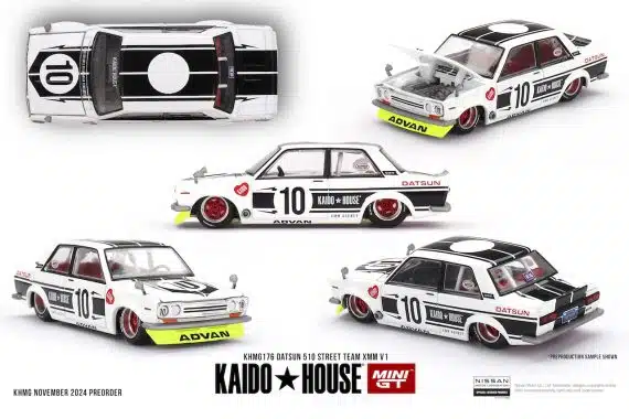 MINI GT No.176 Kaido House Datsun 510 Street Team XMM V1 KHMG176