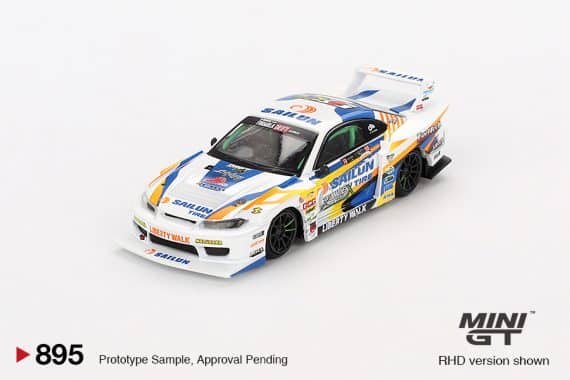 MINI GT No.895 Nissan LB-Super Silhouette S15 SILVIA #555 2023 Formula Drift Japan MGT00895