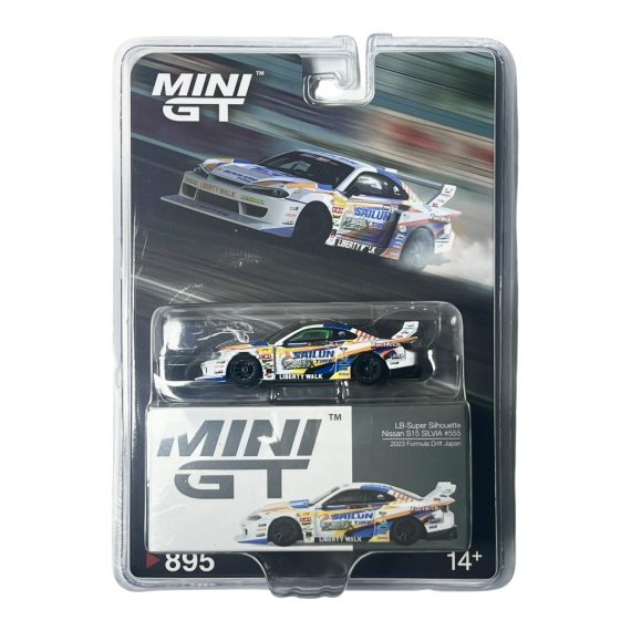 MINI GT No.895 Nissan LB-Super Silhouette S15 SILVIA #555 2023 Formula Drift Japan