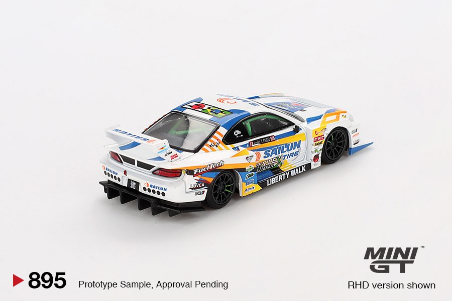 MINI GT No.895 Nissan LB-Super Silhouette S15 SILVIA #555 2023 Formula Drift Japan / Blister Packaging MGT00895-BL