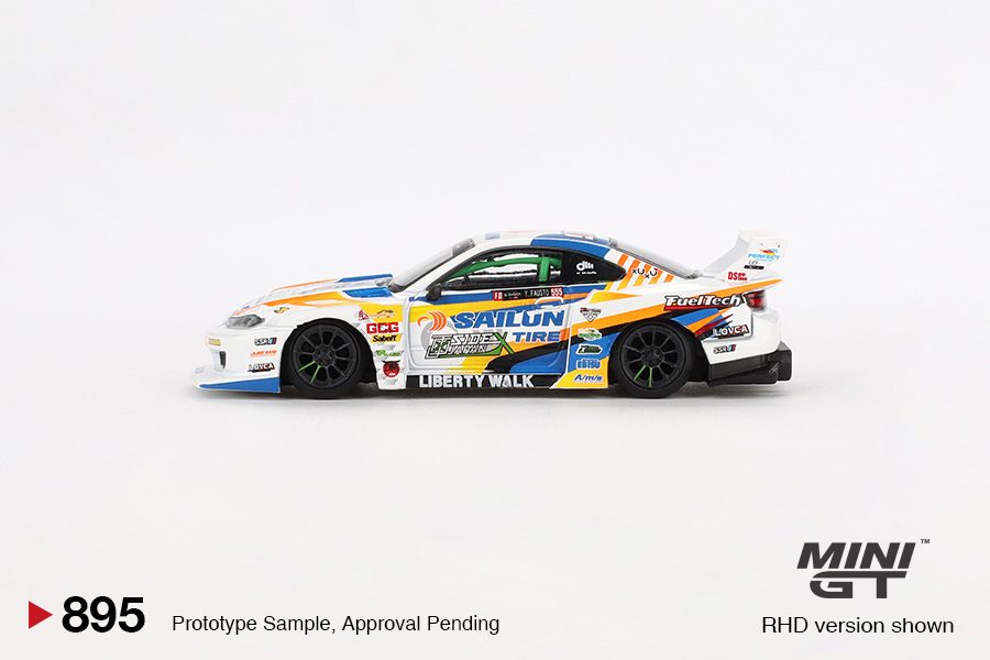 MINI GT No.895 Nissan LB-Super Silhouette S15 SILVIA #555 2023 Formula Drift Japan / Blister Packaging MGT00895-BL