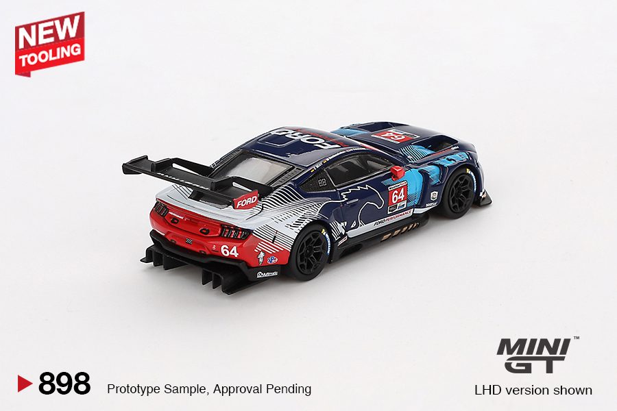 MINI GT No.898 Ford Mustang GT3 #64 Ford Multimatic Motorsports 2024 IMSA Daytona 24 Hrs MGT00898
