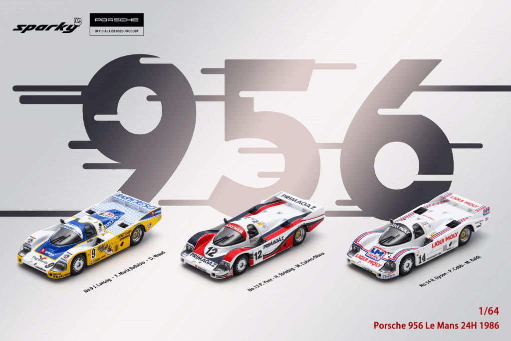 Sparky 1/64 Porsche 956 No.12 Le Mans 24H 1986