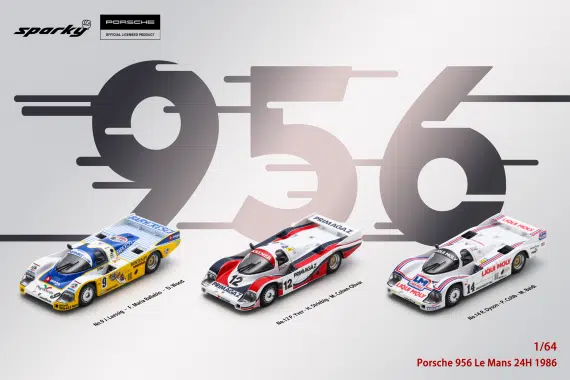 Sparky 1/64 Porsche 956 No.9 5th Le Mans 1986