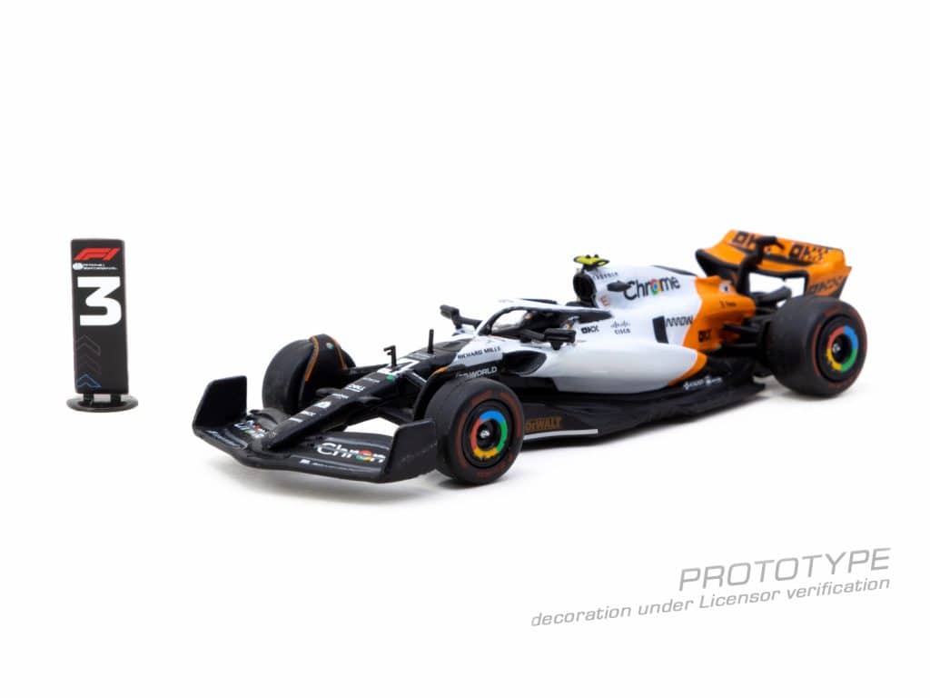 Tarmac Works 1:64 GLOBAL64 McLaren MCL60 Spanish Grand Prix 2023 Qualifying T64G-F070-LN1