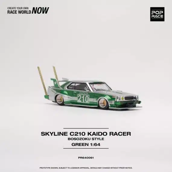 POP RACE 1:64 Skyline C210 Kaido Racer - Bosozoku Style PR640061
