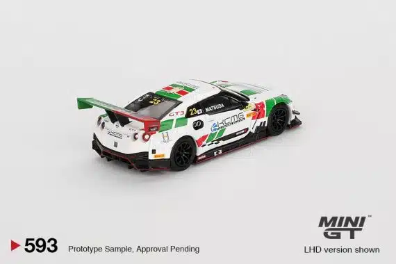 MINI GT No.593 Nissan GT-R NISMO GT3 #23 KCMG 2018 FIA GT World Cup Macau