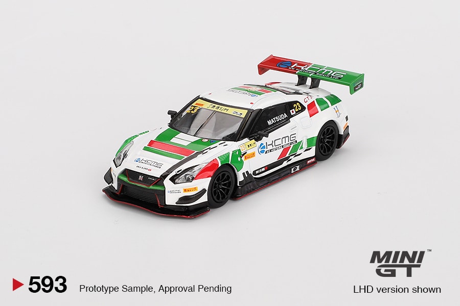 MINI GT No.593 Nissan GT-R NISMO GT3 #23 KCMG 2018 FIA GT World Cup Macau