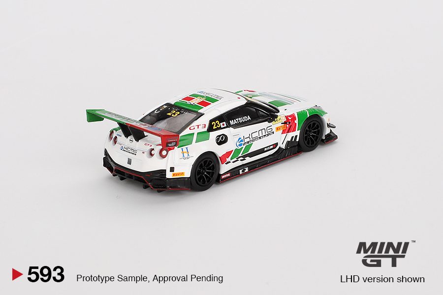 MINI GT No.593 Nissan GT-R NISMO GT3 #23 KCMG 2018 FIA GT World Cup Macau
