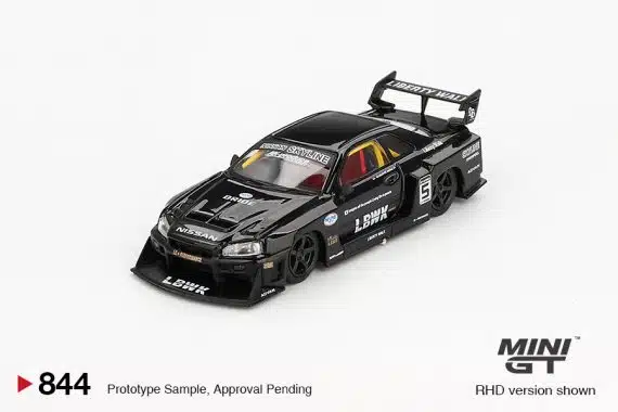MINI GT No.844 Nissan LB-ER34 Super Silhouette SKYLINE Black MGT00844