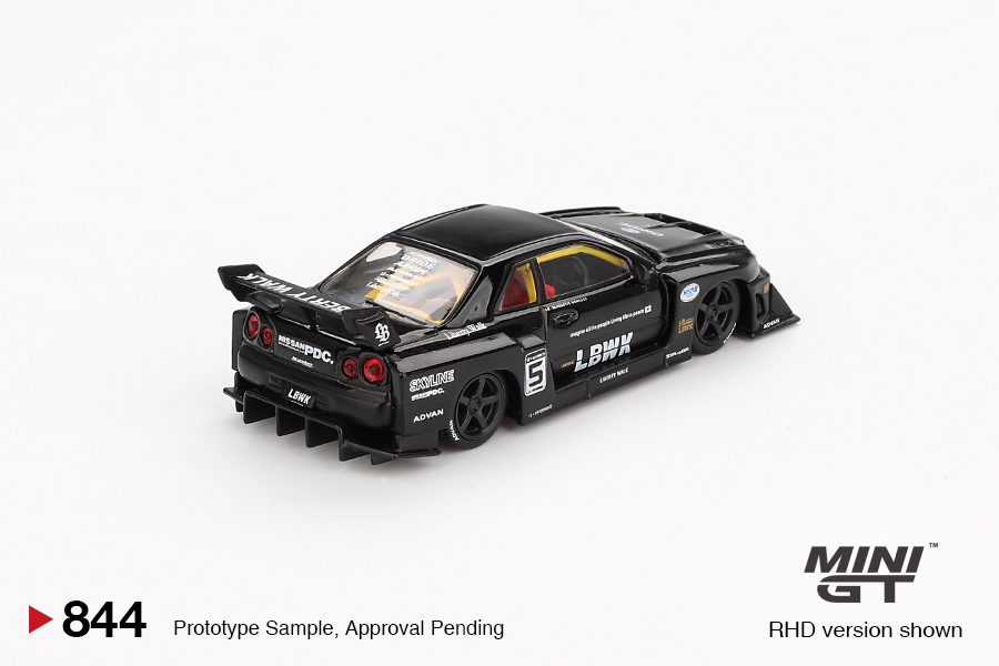 MINI GT No.844 Nissan LB-ER34 Super Silhouette SKYLINE Black MGT00844