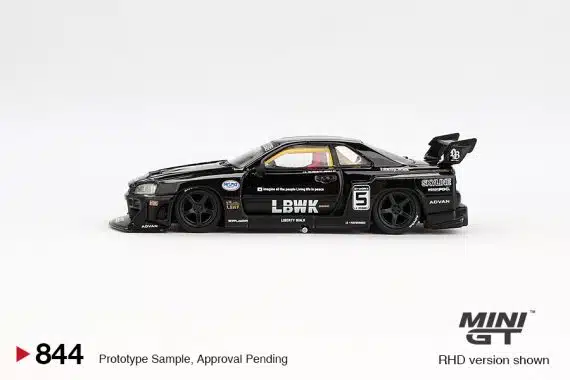 MINI GT No.844 Nissan LB-ER34 Super Silhouette SKYLINE Black MGT00844