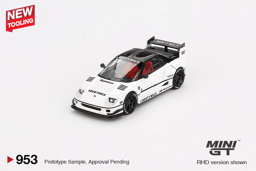 MINI GT No.953 Mazda AZ-1 Liberty Walk LB40 White 2024 Tokyo Auto Salon MGT00953