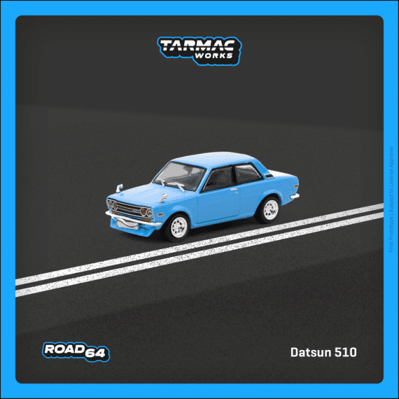 Tarmac Works 1:64 ROAD64 Datsun 510 Light Blue T64R-052-LB