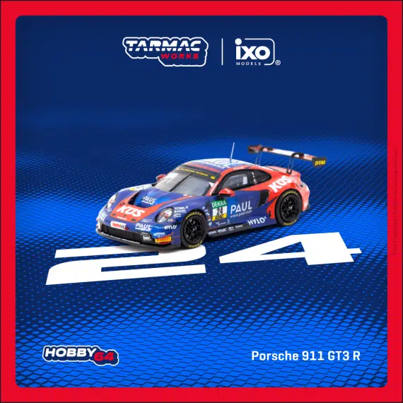 Tarmac Works 1:64 HOBBY64 Porsche 911 GT3 R DTM 2023 Ayhancan Güven T64-084-23DTM24