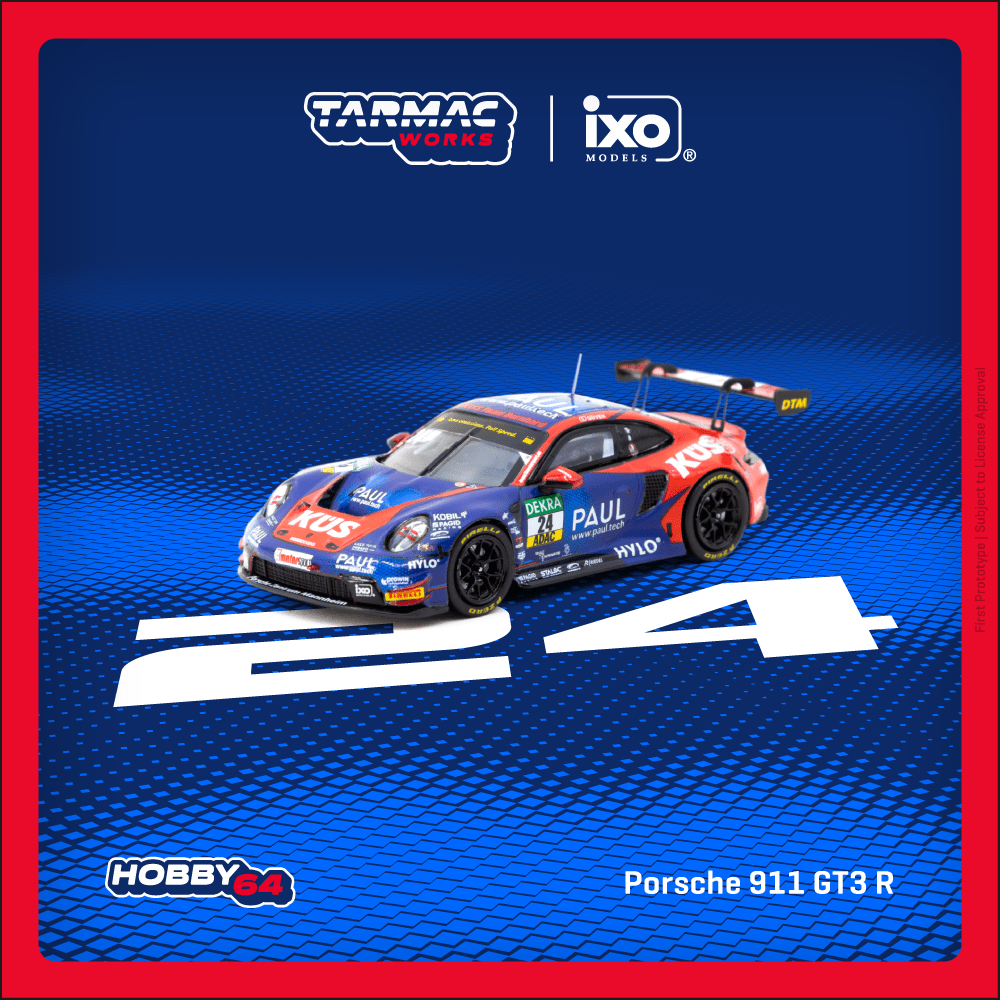 Tarmac Works 1:64 HOBBY64 Porsche 911 GT3 R DTM 2023 Ayhancan Güven T64-084-23DTM24