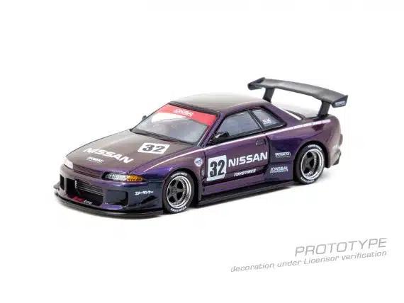 Tarmac Works 1:64 GLOBAL64 Nissan Skyline (R32) Widebody Midnight purple