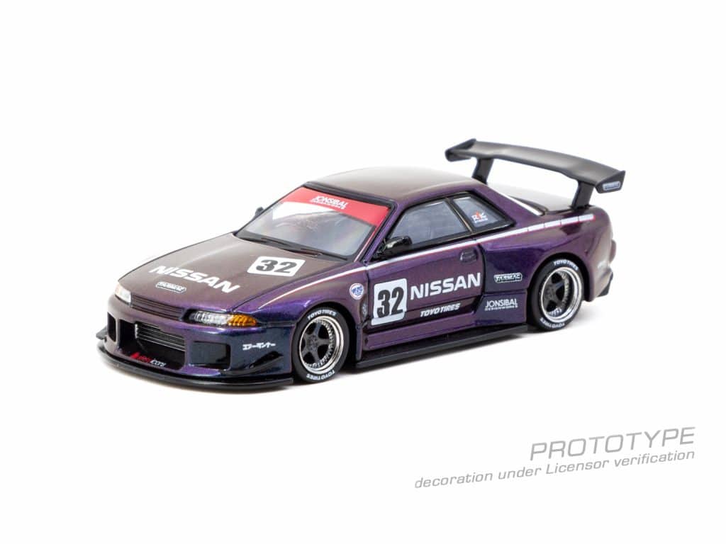Tarmac Works 1:64 GLOBAL64 Nissan Skyline (R32) Widebody Midnight purple