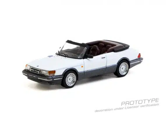 Tarmac Works 1:64 GLOBAL64 Saab 900 Turbo Convertible White T64G-067-WH