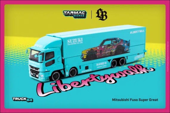 Tarmac Works 1:64 TRUCK64 Mitsubishi Fuso Super Great LB-TRUCKS T64T-TL001-LBS