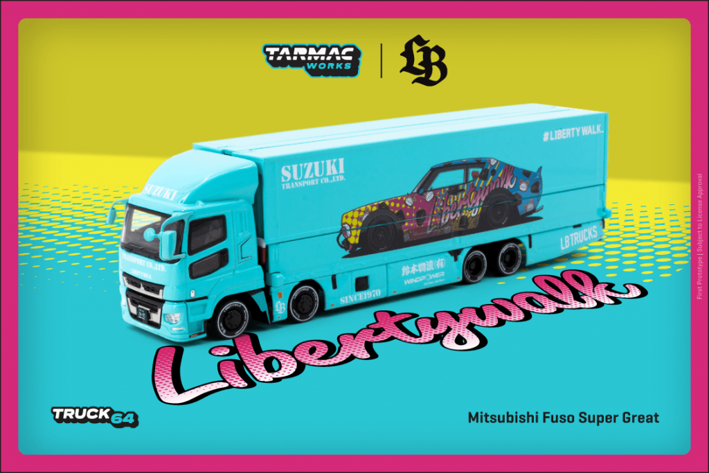 Tarmac Works 1:64 TRUCK64 Mitsubishi Fuso Super Great LB-TRUCKS T64T-TL001-LBS