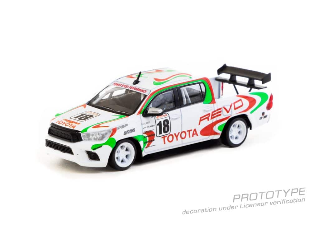 Tarmac Works 1:64 HOBBY64 Toyota Hilux White T64-041-WH2