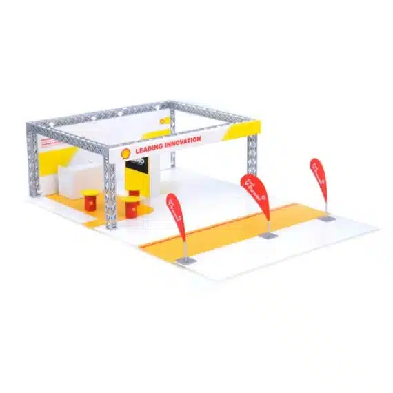 INNO64 1:64 Leading Innovation Shell Exhibition Kiosk DIO64-001-SHELL
