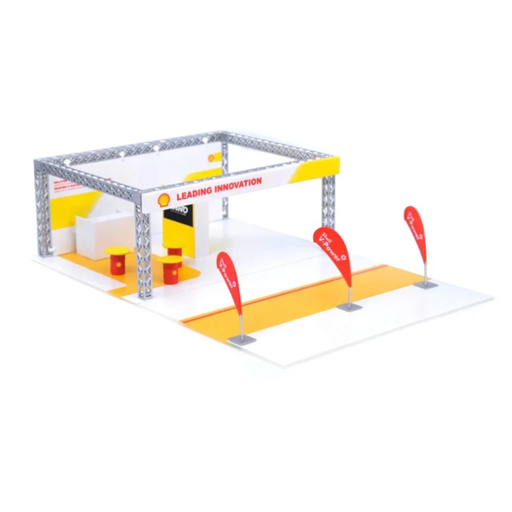 INNO64 1:64 Leading Innovation Shell Exhibition Kiosk DIO64-001-SHELL