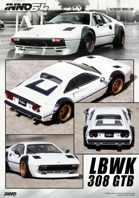INNO64 1:64 LBWK 308 GTB IN64-LBWK308-WHI