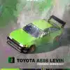 INNO64 1:64 TOYOTA AE86 Levin "PANDEM ROCKET BUNNY" Green IN64-AE86PL-GRN