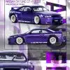 INNO64 1:64 NISSAN SKYLINE GT-R (R33) "PANDEM ROCKET BUNNY" Purple IN64-R33P-PPL