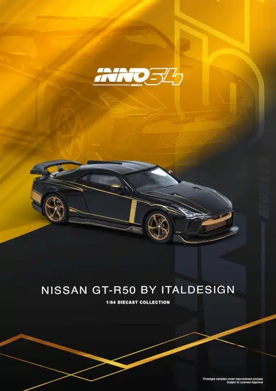 INNO64 1:64 NISSAN GT-R50 By ITALDESIGN Black IN64-R50-BLK