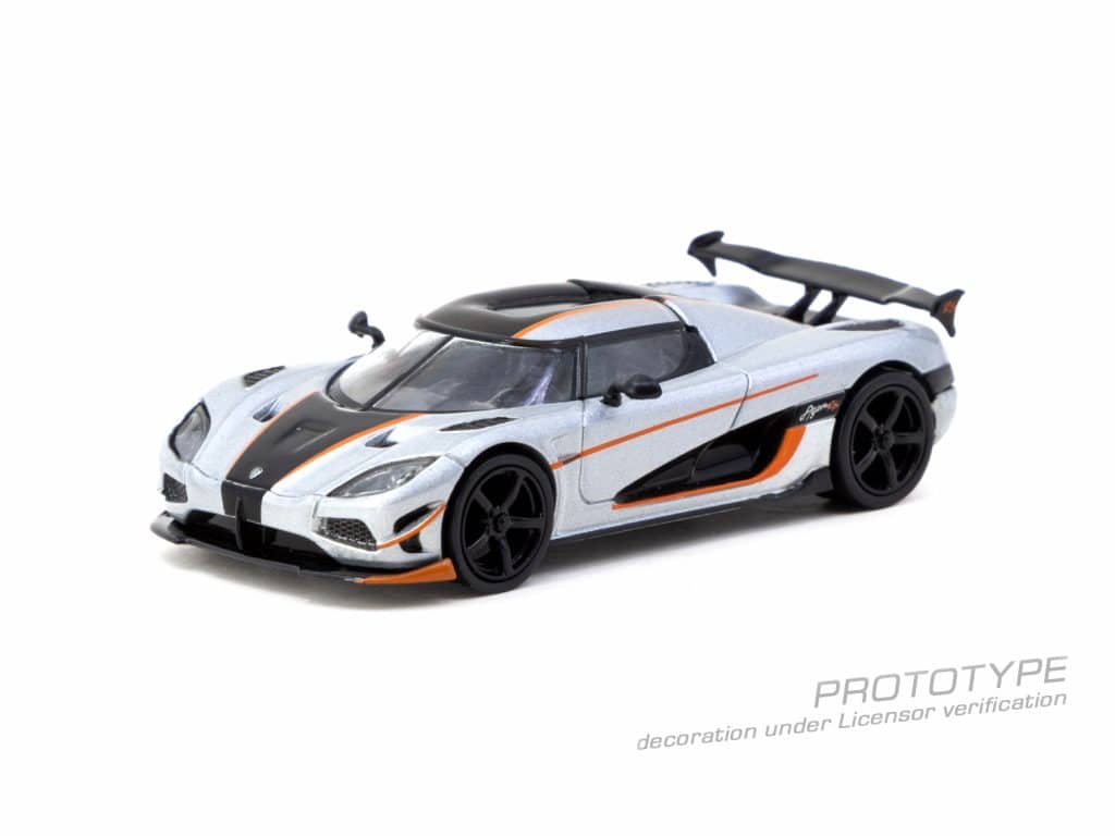 Tarmac Works 1:64 GLOBAL64 Koenigsegg Agera RS Moon Silver / Black T64G-TL005-MS