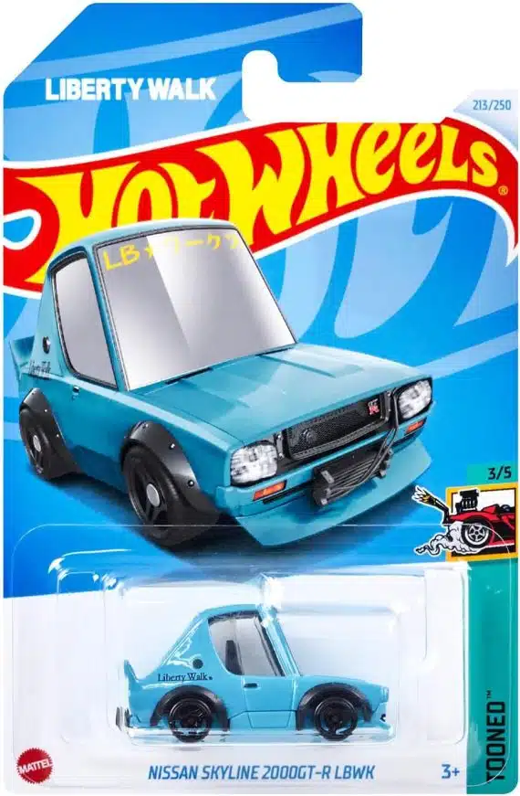 Hot Wheels No.213 Tooned Nissan Skyline 2000GT-R LBWK