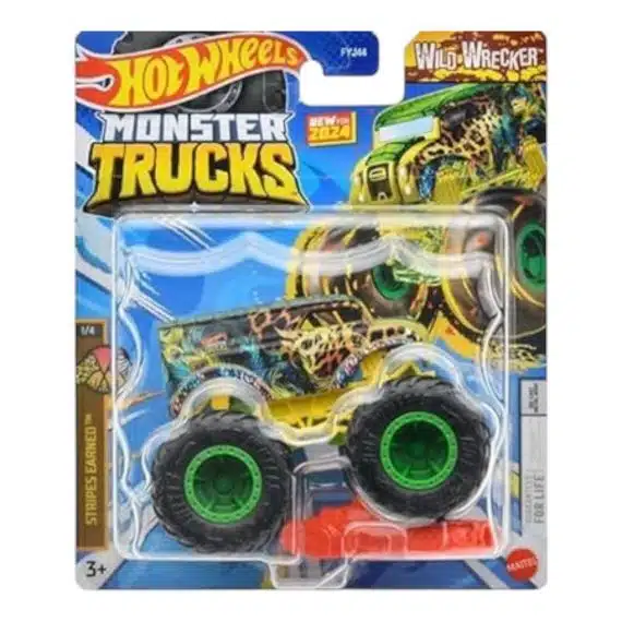 Hot Wheels Monster Trucks Stripes Earned Wild Wrecker 984F-FYJ44