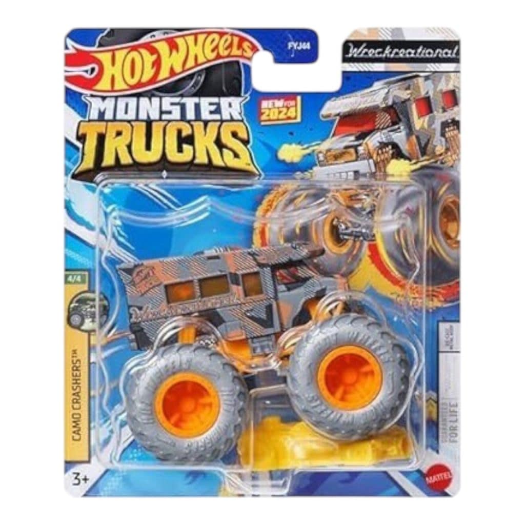 Hot Wheels Monster Trucks Camo Crashers Recreational (Wreckreational) 984G-FYJ44