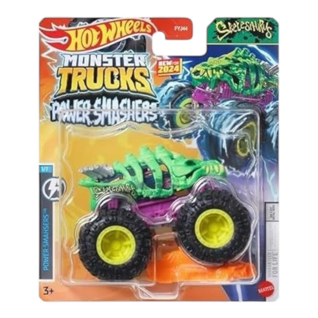 Hot Wheels Monster Trucks Power Smahsers Breakouts Skelsaurus 984G-FYJ44