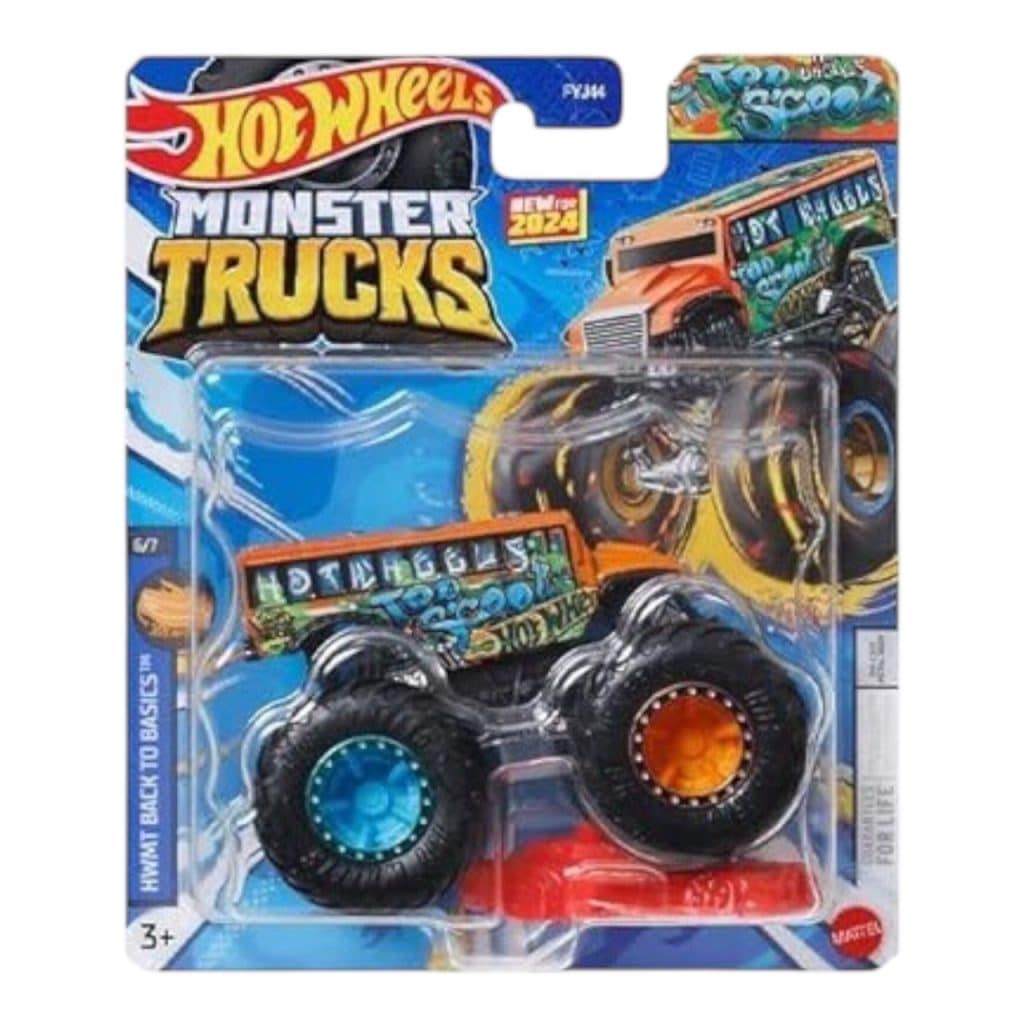 Hot Wheels Monster Trucks HWMT Back To Basics Too S'cool 984G-FYJ44