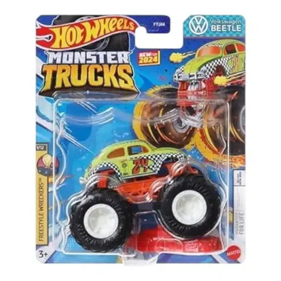 Hot Wheels Monster Trucks Freestyle Wreckers Volkswagen Beetle 984G-FYJ44