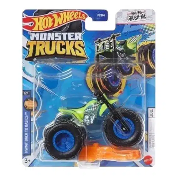 Hot Wheels Monster Trucks HWMT Back To Basics Tri To Crush Me 984B-FJY44